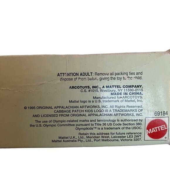 Cabbage Patch Kids Olympikids Special Edition 1996 Olympic Team Set of 4 SEALED - Picture 6 of 9